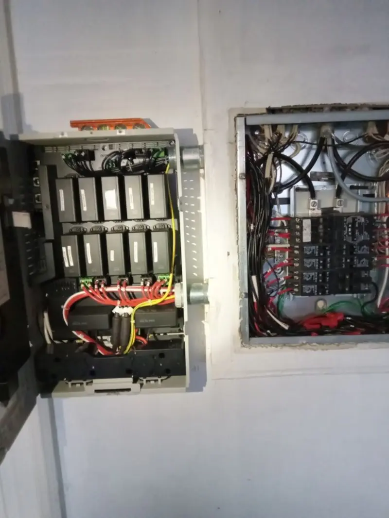 Electrical panel upgrade completed for Security Camera Wiring in Elkhorn